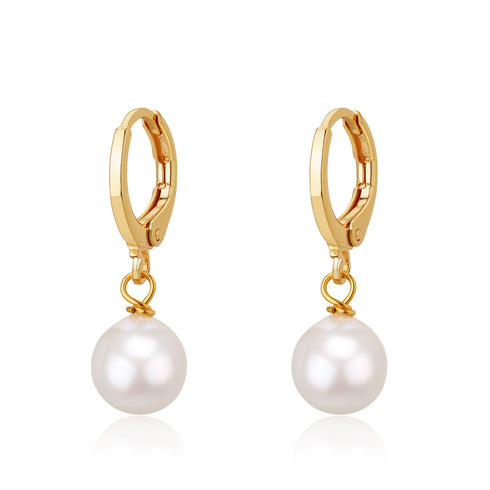 Freshwater Pearl Classic Hoop Earrings - House Of Pearls
